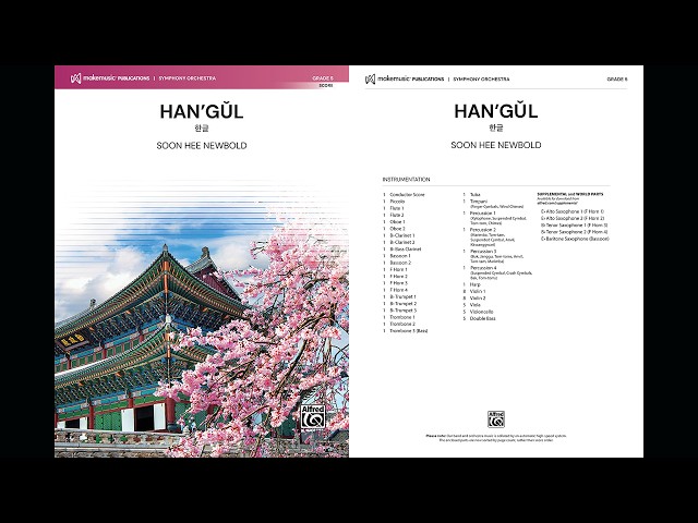 Han'gǔl (한글), by Soon Hee Newbold – Score & Sound