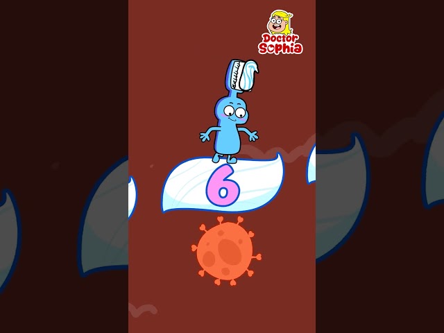 Learn to Count 1-10 with Toothbrush | Kids Learn Counting Numbers | Kids Songs #shorts