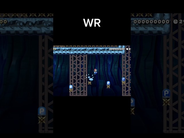 World Record on easy P-Switch Level. #mario #smm2