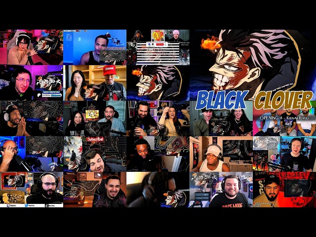 🔥 BLACK CLOVER SEASON 2 OPENING 😱⚡ | OFFICIAL OPENING | SUPER MEGA Reaction Mashup 🎬🍀