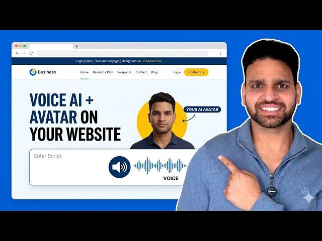 No More Clicking! Build Interactive Websites using Voice AI and Avatar (Microsoft Foundry)