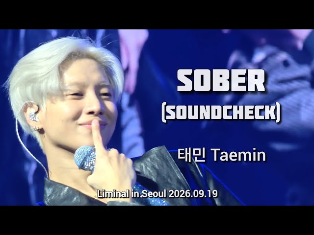 Sober - Soundcheck (태민 Taemin) 