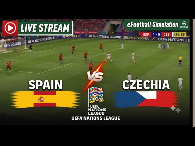 HRVATSKA VS ŠPANJOLSKA UŽIVO | eFOOTBALL PES 2021 | SIMULACIJA LIGE NACIJA