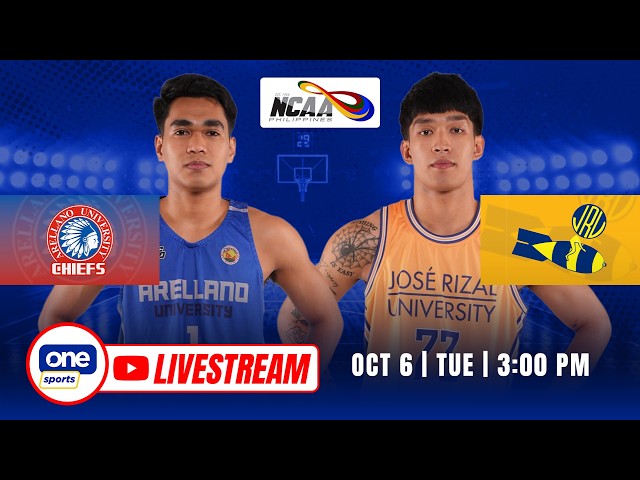 LIVE: ARELLANO vs JRU | NCAA SEASON 102 MEN’S BASKETBALL | OCT 6, 2026