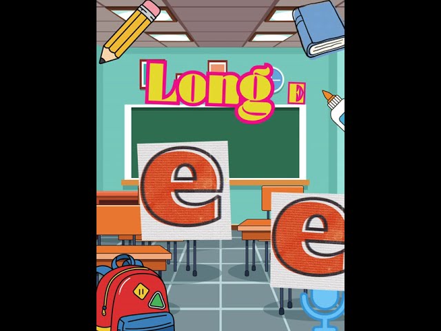 Learn the long E: Phonics, Sounds & Words for Kids | Alphabet Learning #traceabcletters #braintest