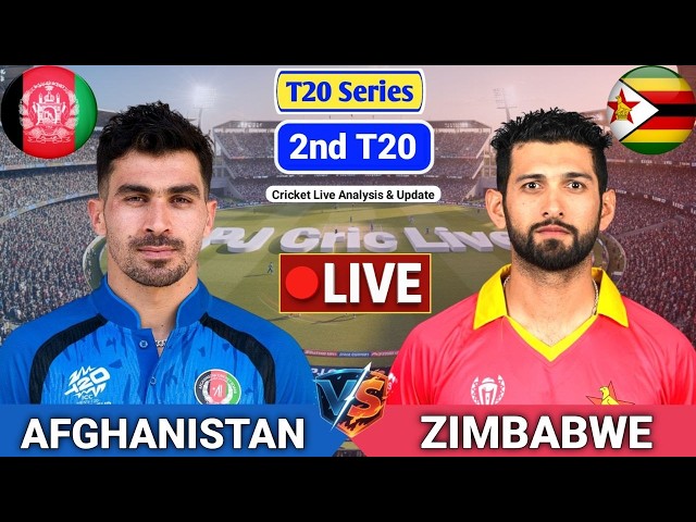 Afghanistan Vs Zimbabwe 2nd T20 Match | Live Score Analysis & Discussion | AFG vs ZIM T20 Cricket