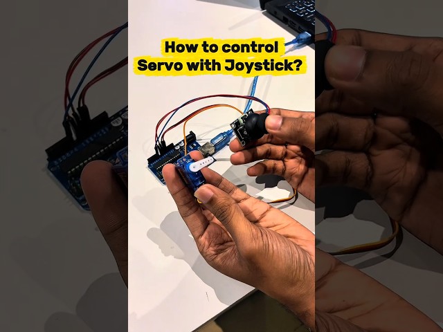 How to control a servo motor using a joystick?