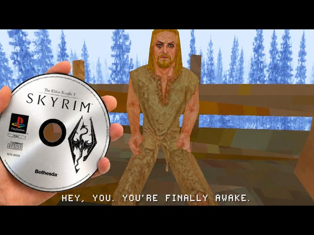 I Built Skyrim on a Real PS1