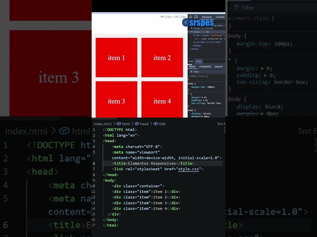 Crea este tipo de elementos adaptables con HTML y CSS