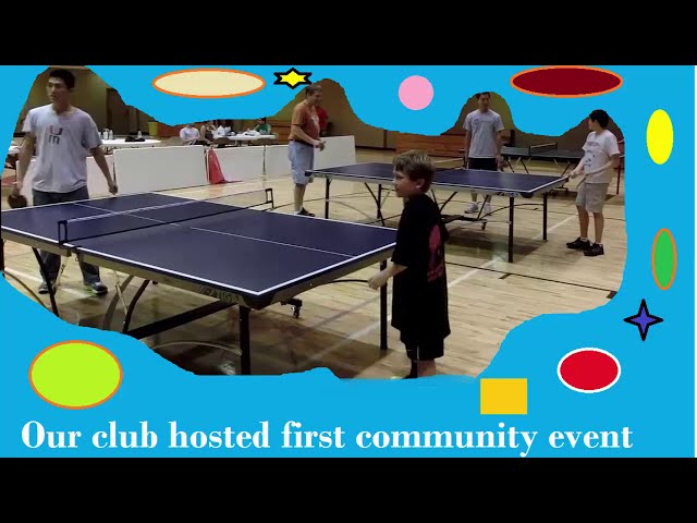 Our club first time hosted community pingpong fun tournaments (2013)