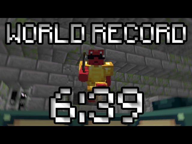 MINECRAFT WORLD RECORD 6:39