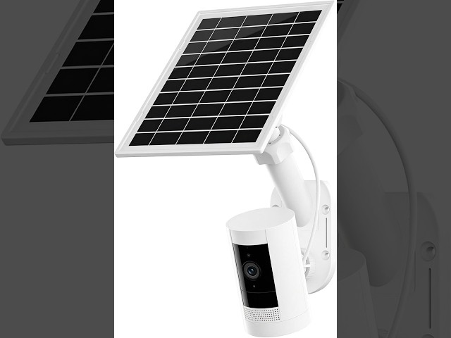 7W Solar Panel with Wall Mount for Ring Spotlight Cam/Plus/Pro Battery,Stick Up