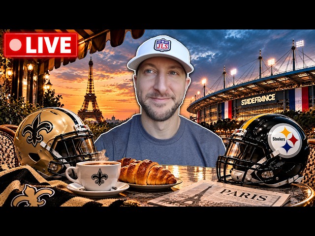 Saints vs. Steelers Paris Watch Party & Reaction | James Skrmetta Reacts