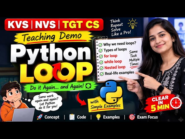 Python Loop #Python #PythonProgramming #PythonLoops #LoopsInPython #ForLoop 