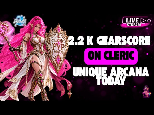 [Drops ON] Rank 1Abyss and Arena Cleric 2,2k GS Unique Arcana Grind !build !drops !lagofast