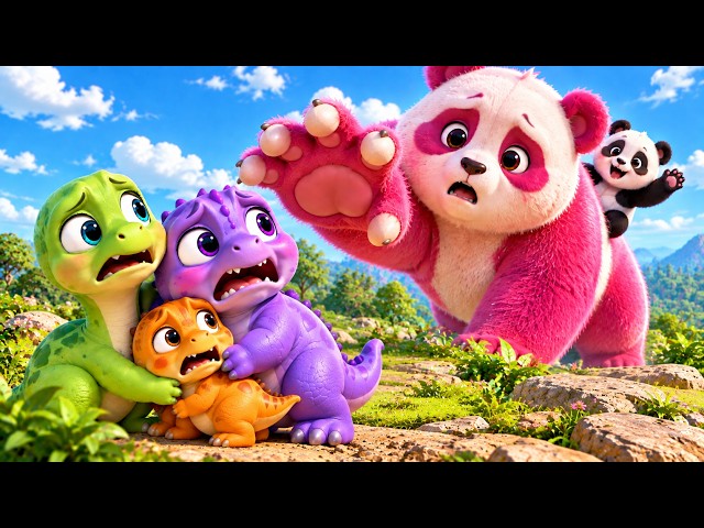 Baby T-Rex & Little Dinosaur: A Funny First Encounter 🐼 Animated Dinosaur Short Film🦖DinoKids