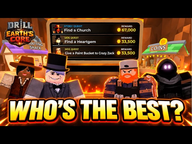 All Main & Side Quests Explained in Drill to Earth’s Core | BEST Quest Giver?
