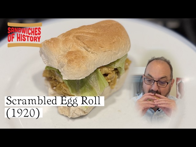 Scrambled Egg Roll (1920) on Sandwiches of History⁣