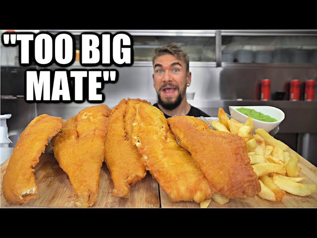 UNDEFEATED GIANT FISH & CHIPS CHALLENGE (Ireland's Biggest) | United Kingdom Fish and Chips