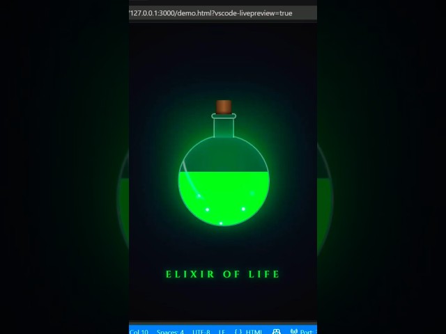 Creating a Magical Potion with Pure CSS! 🧙‍♂️ #htmlcss #coding