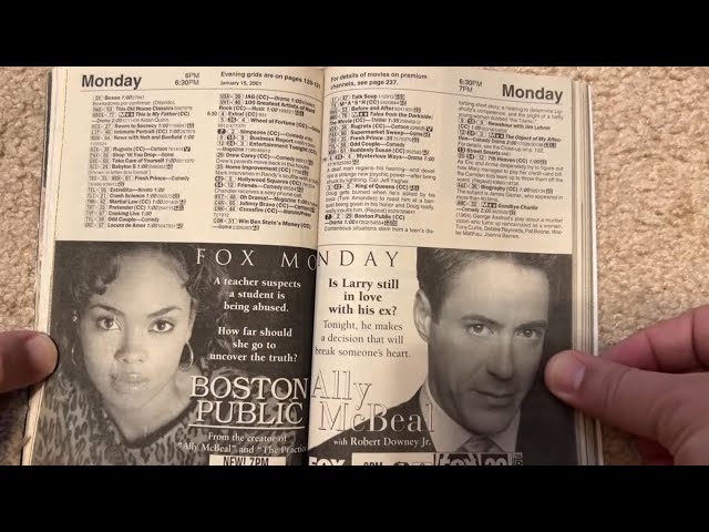 Unintentional ASMR: 2001 TV Guide Magazine
