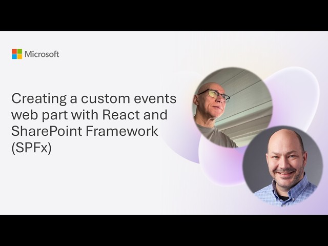 Creating a custom events web part with React and SharePoint Framework (SPFx)