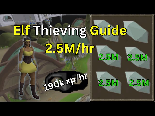 Pickpocketing Elves OSRS Guide 2.5m/hr