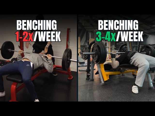 benching 3-4x/week is literally a cheat code