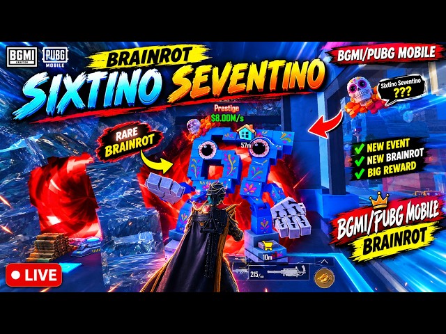 🔥 NEW BRAINROTS UNLOCKED! SIXTINO SEVENTINO + PUMKINI PUMKINA | BGMI