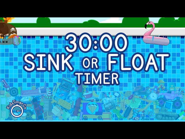 30 Minute Sink or Float Fun! A Super Simple Visual Timer for Everyone!