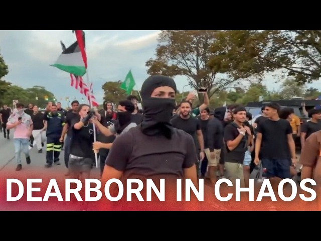 Protesters swarm Michigan streets chanting ‘Allahu Akbar’ following Jake Lang visit