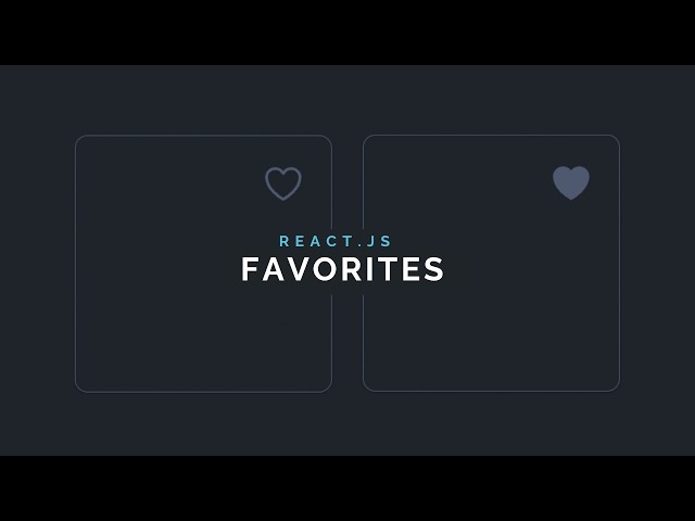 Build a React.JS Favorites Feature with the React Hook useState!