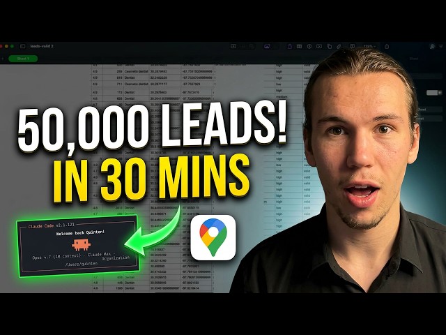 I Scraped 50,000 Google Maps Leads in 30 Minutes (With Claude Code)