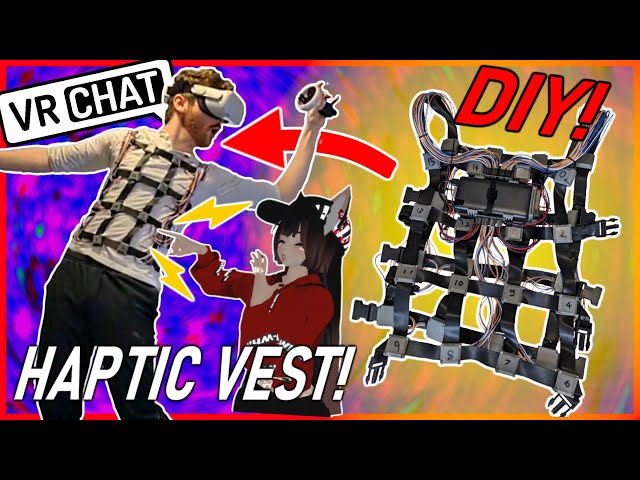 I made my own DIY Haptic Vest for VR because I don't have Phantom Sense