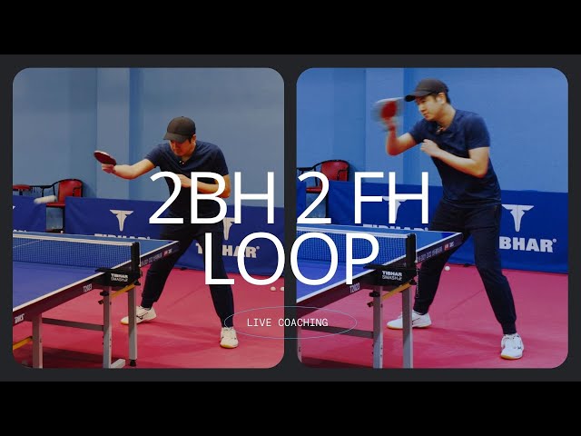 Table Tennis Drill: 2 Backhand + 2 Forehand Loop | Real Coaching & Technique Improvement