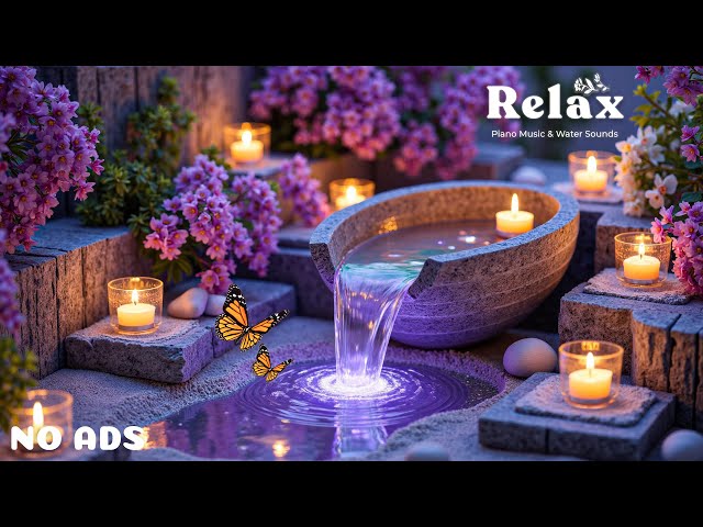 Relaxing Music for Healing + Water Sounds 🌿 Eliminate Stress, Anxiety & Depression, Heal Mind & Bod