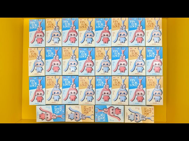 NEW! PopMart Labubu Pin For Love Full Set ASMR Unboxing Mystery Blind Box Oddly Satisfying For Sleep