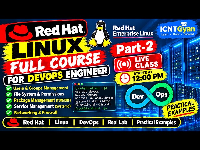 Linux For DevOps In One Shot | Complete Beginners to Advanced Linux (Hindi) | ICNT Gyan Part-2