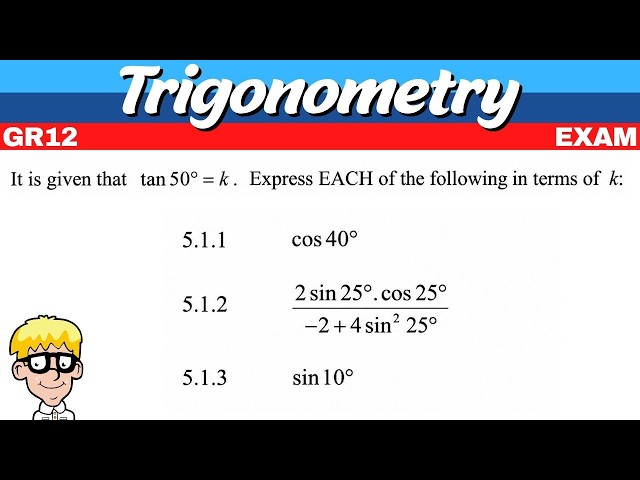 Grade 12 Trigonometry Exam Question
