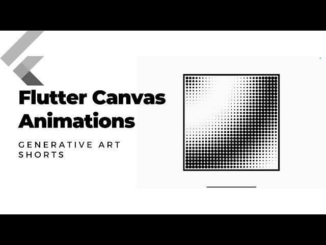 Flutter Canvas Animations - Live Coding - Generative Art [Shorts 1] (2020)