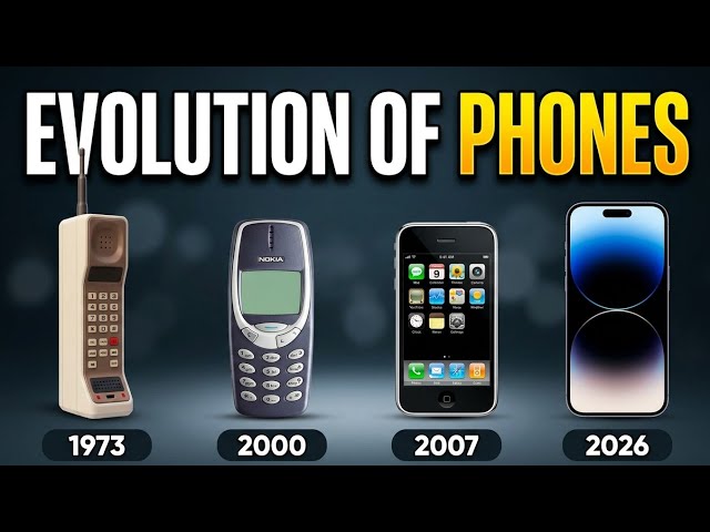 The Evolution of Mobile Phones Is Insane 😳 | 1973–2026