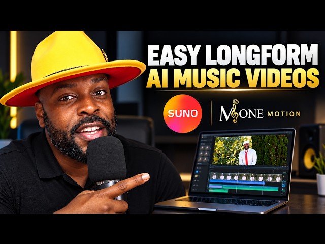 How To Make SUNO AI Music Videos Fast (Mone Motion)
