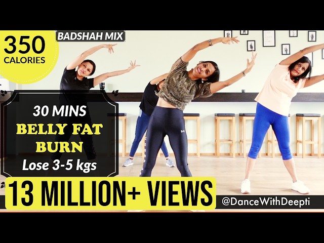 DWD#82 | 30mins Daily BELLY FAT BURN Workout | Easy Exercise to Lose weight 3-5kgs #dancewithdeepti
