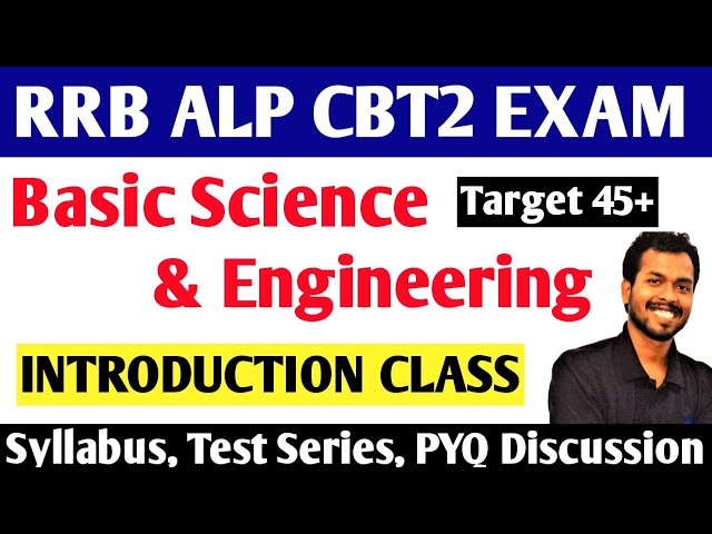 Basic Science and Engineering | Introduction Class | Syllabus & Strategy | RRB ALP CBT2 | Target 45+