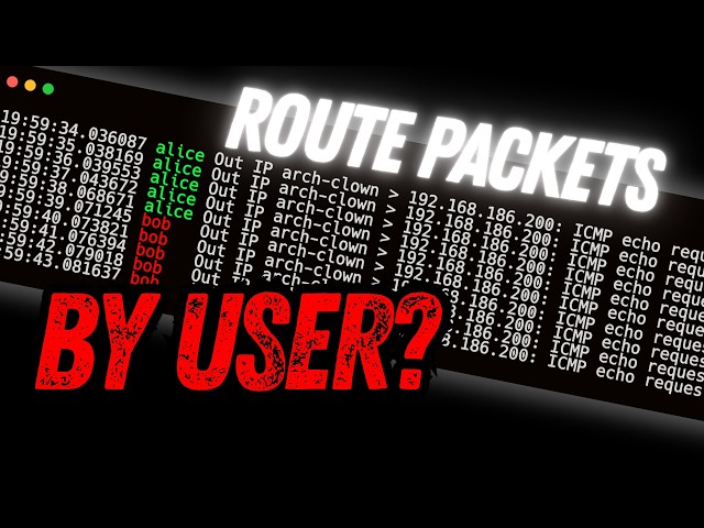 Routing Network Traffic In Linux By UID