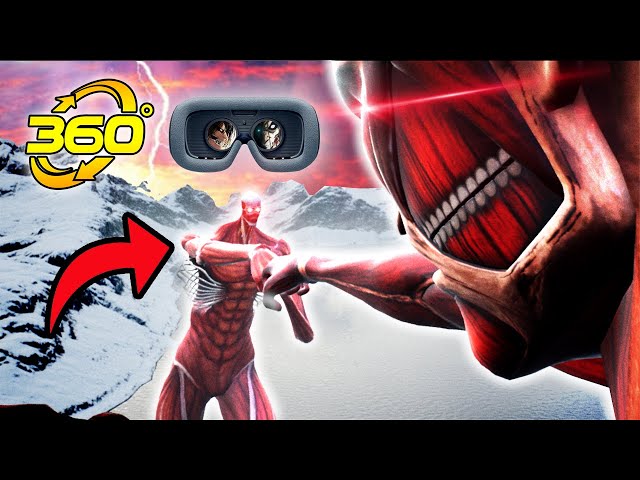 360° Colossal Titan FIGHT! Attack On Titan Season 4 Fanimation #Shorts