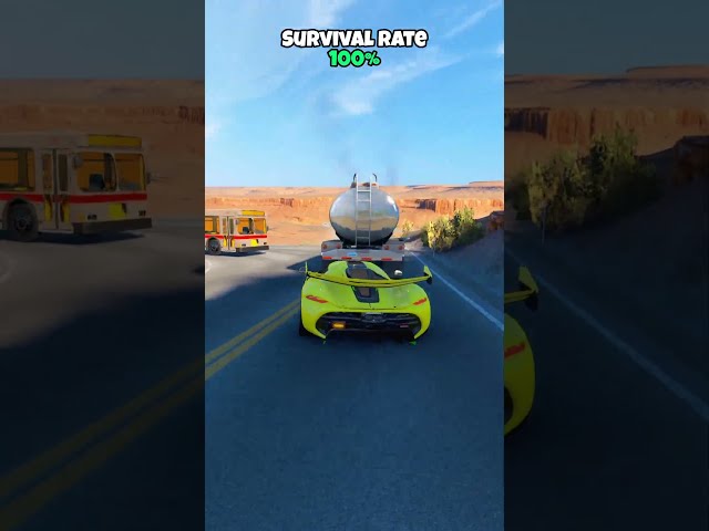 Chance of survival with different vehicles #beamng #beamngdrive #game #gaming #car #cars