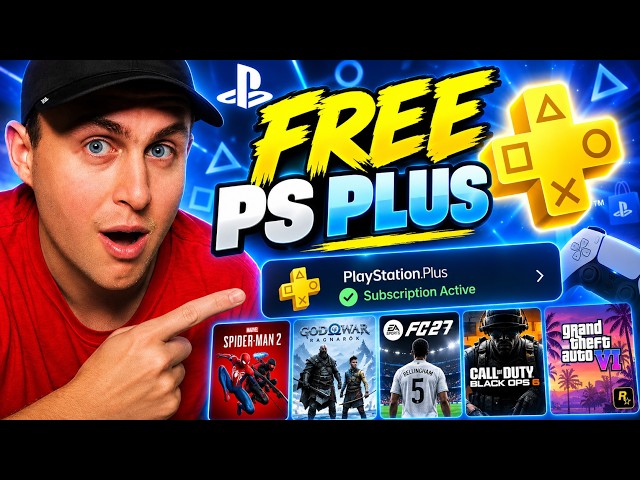 How to Get FREE PS Plus in 2026 🔥 PlayStation Plus PS5/PS4 Tutorial