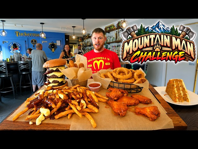 One Man vs. a MOUNTAIN of Food! | Mountain Man Challenge