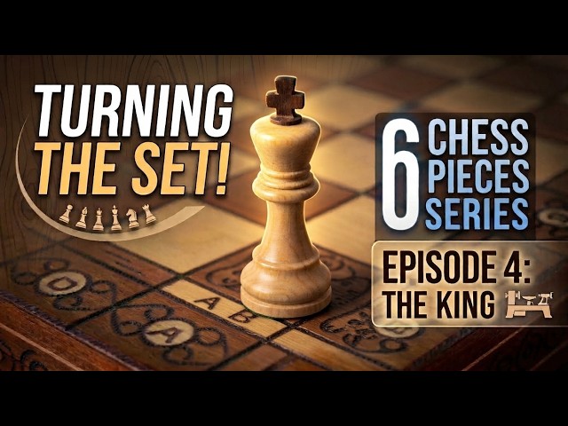 Turning a Chess King – Woodturning Project (Episode 4)